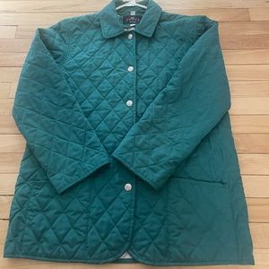Quilted snap from jacket - blue green size medium